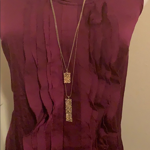 Purple Ruffled Blouse - Picture 3 of 4
